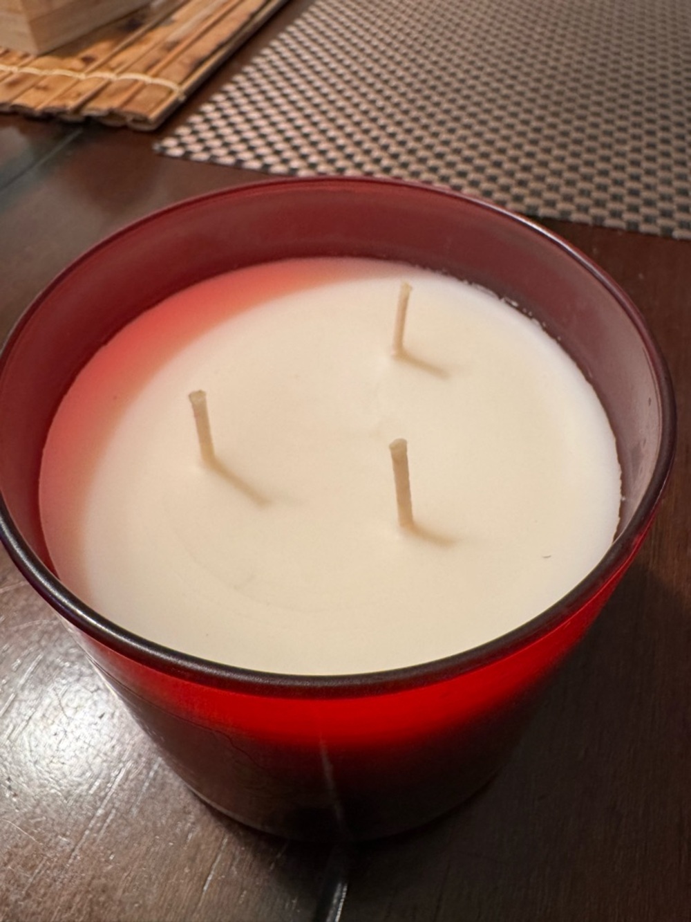 White Barn Pumpkin Apple Candle with Hand Sanitizer- Red with Gold Accents - Picture 3 of 4